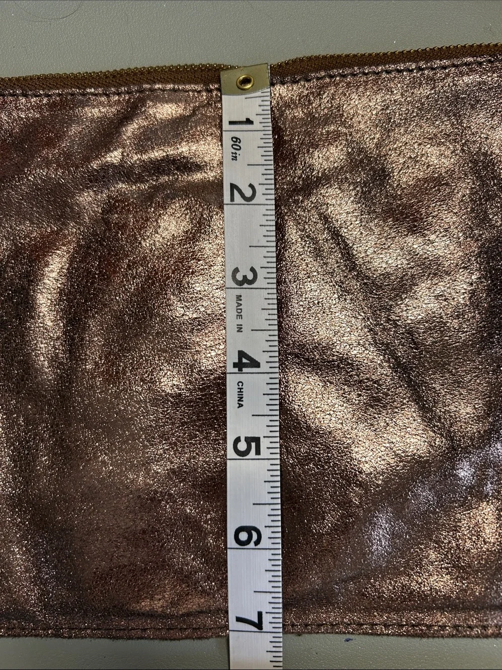 Anthropologie EAST Metallic Bronze Crossbody Bag